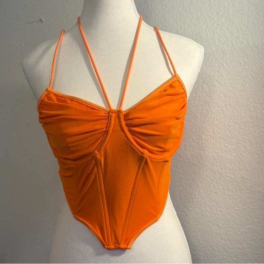 Vibrant Orange Kids One Piece